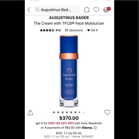 Augustinus Bader - The Cream with TFC8® Face Moisturizer mini - Picture 2 of 2
